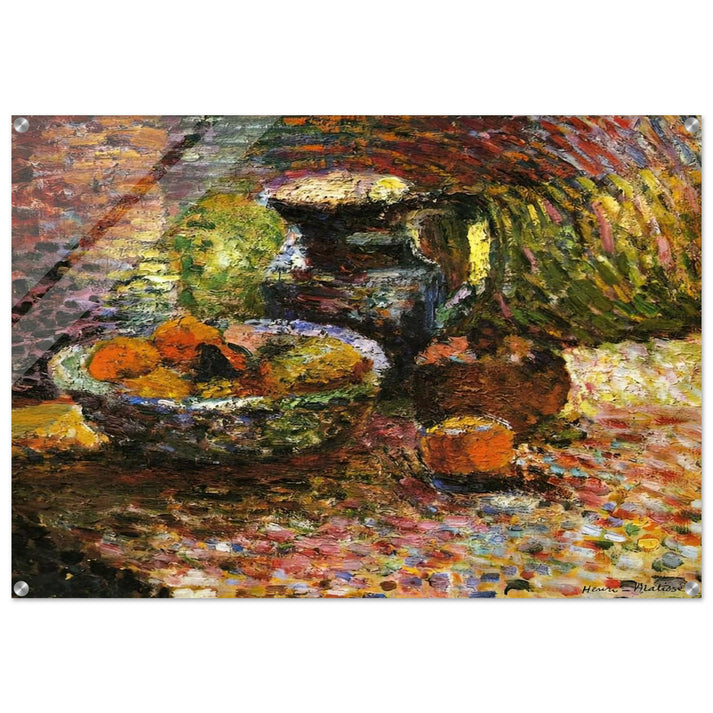 STILL LIFE WITH PITCHER AND FRUIT - Henri Matisse Acrylic Print - 70x100 cm / 28x40″ inches