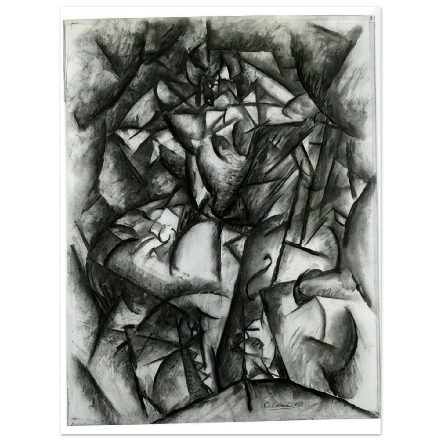 Carlo Carra - CONCERT CAFE 1912 Fine Art Poster - Default Title