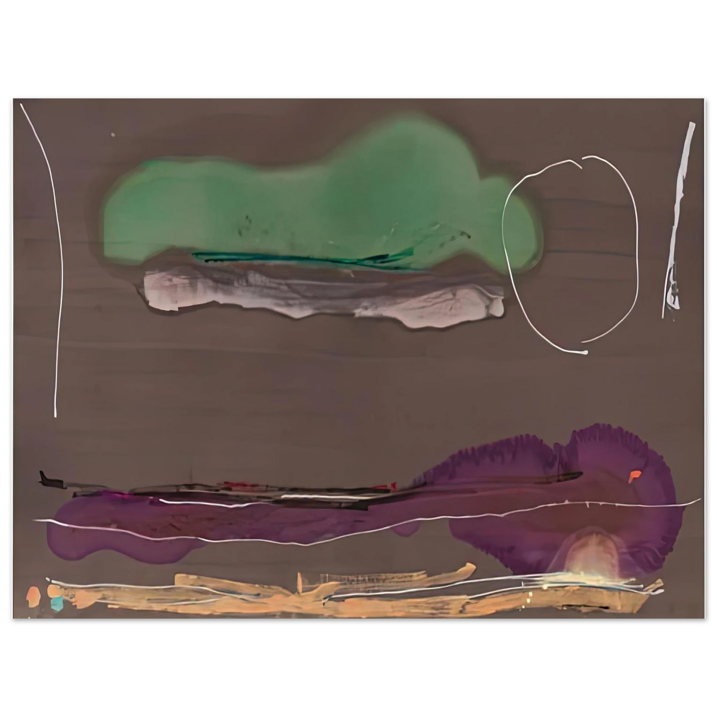 Helen Frankenthaler - Madrid, 1984- Wall Art - 21x29.7 cm / 8x12" - Fine Art Poster - -