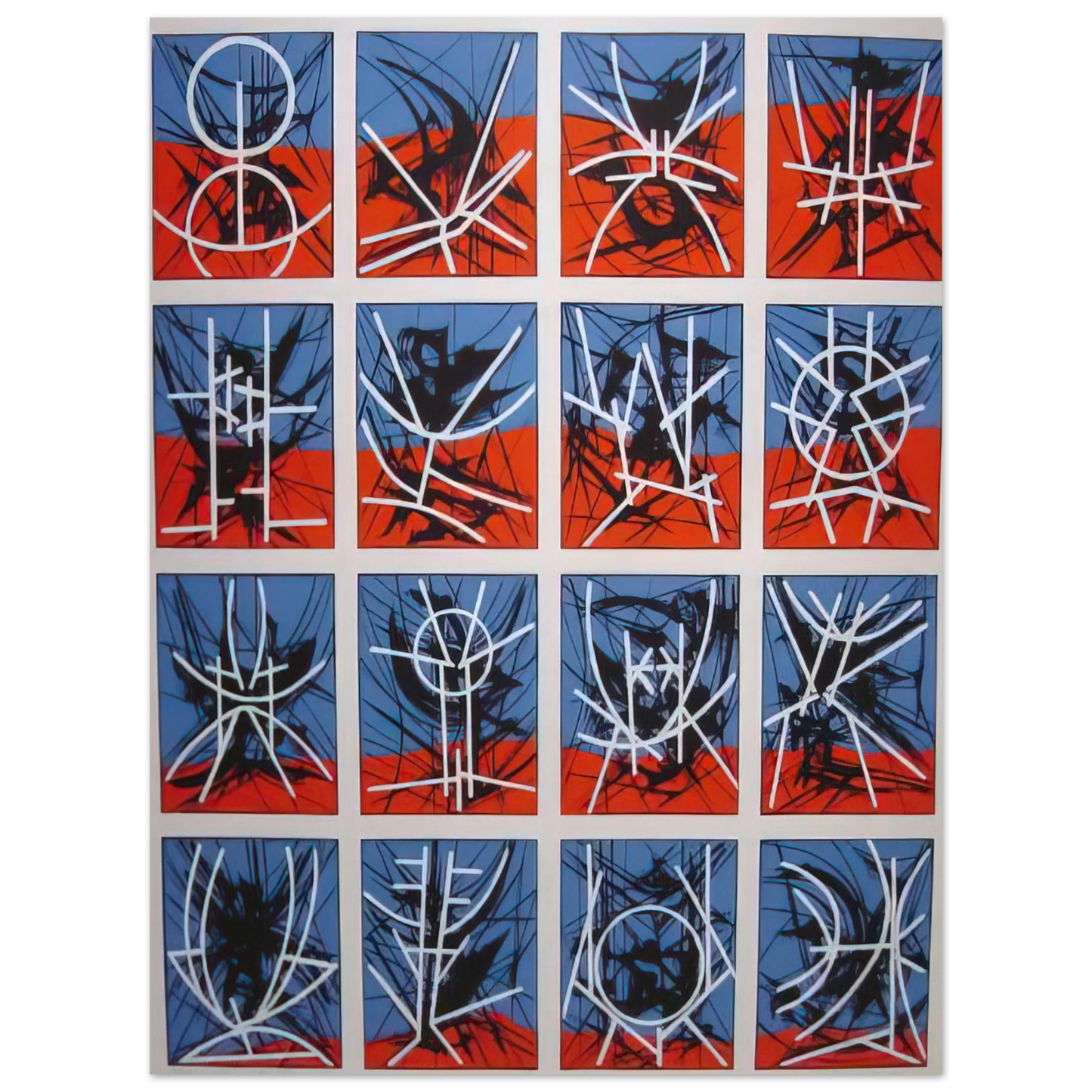 Jimmy Ernst - Hieroglyphics - 1969 Fine Art Poster - Default Title