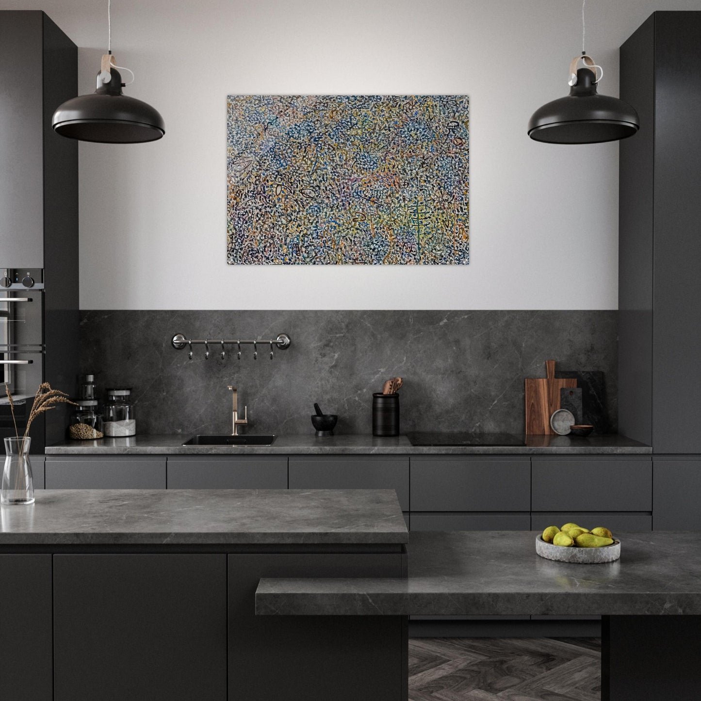 Presence Amaranth Garden - Richard Pousette-Dart Acrylic Print - 70x100 cm / 28x40″ inches