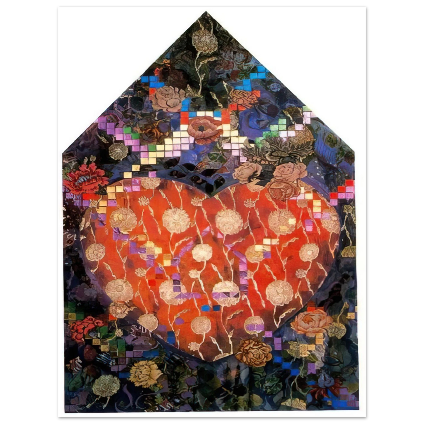 Miriam Schapiro - Heartfelt - PD Pattern and Decoration Fine Art Poster - Default Title