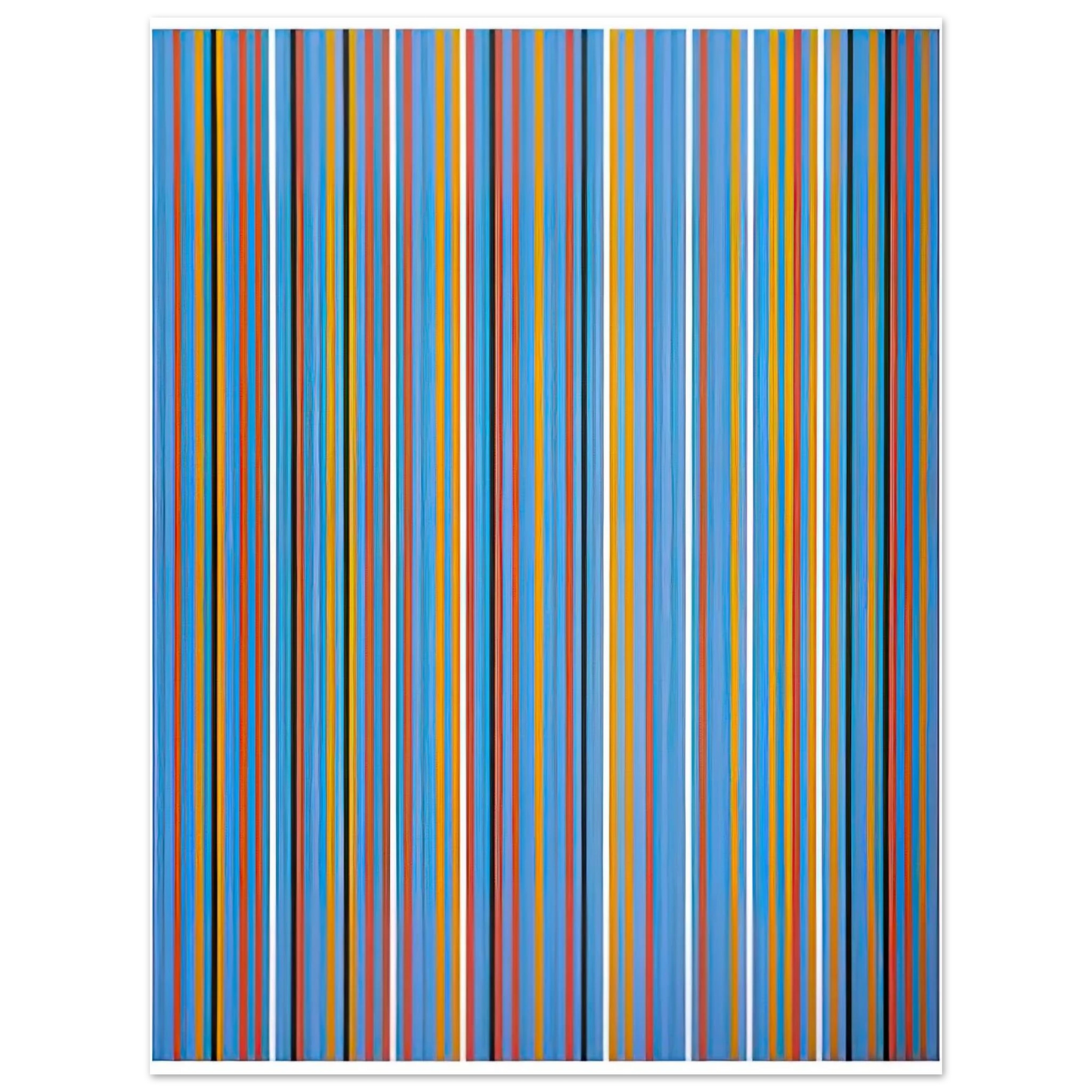 Bridget Riley - BIG BLUE 1982 Fine Art Poster - Default Title