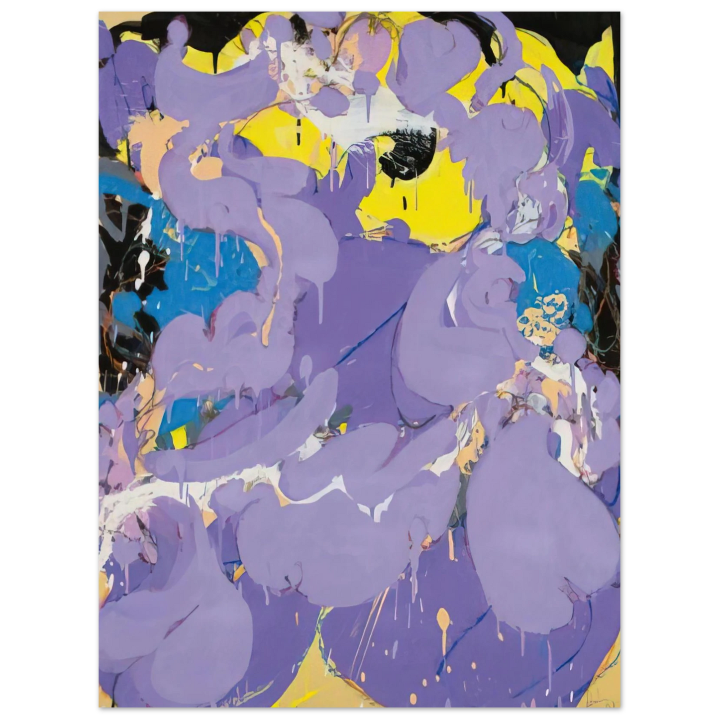 Norman Bluhm - Untitled - 1978 Fine Art Poster - Default Title
