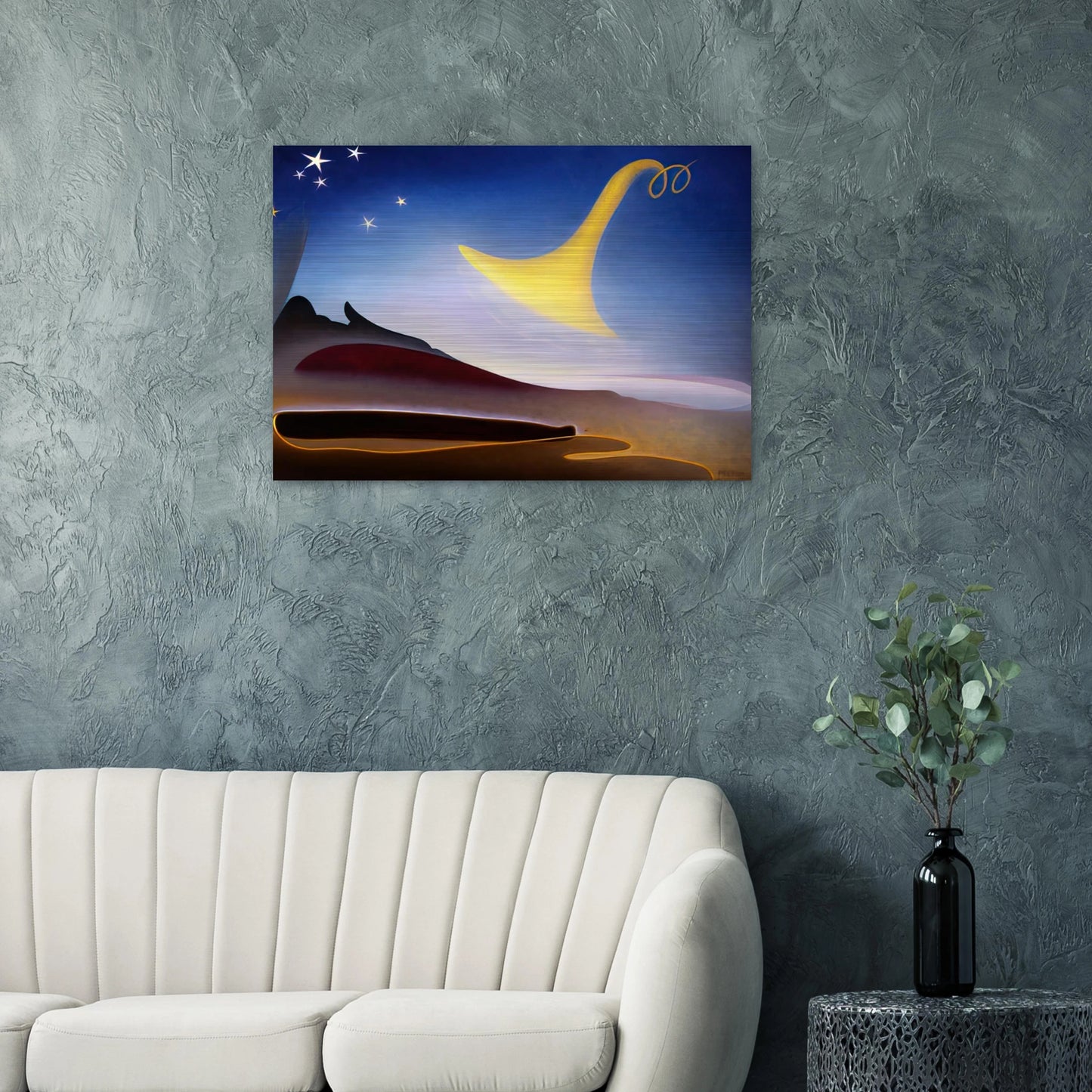 Awakening Memory of Father - 1943 - Agnes Lawrence Pelton Brushed Aluminum Print - 70x100 cm / 28x40 inches | Agnes Lawrence Pelton Aluminum Print | Agnes Lawrence Pelton Prints