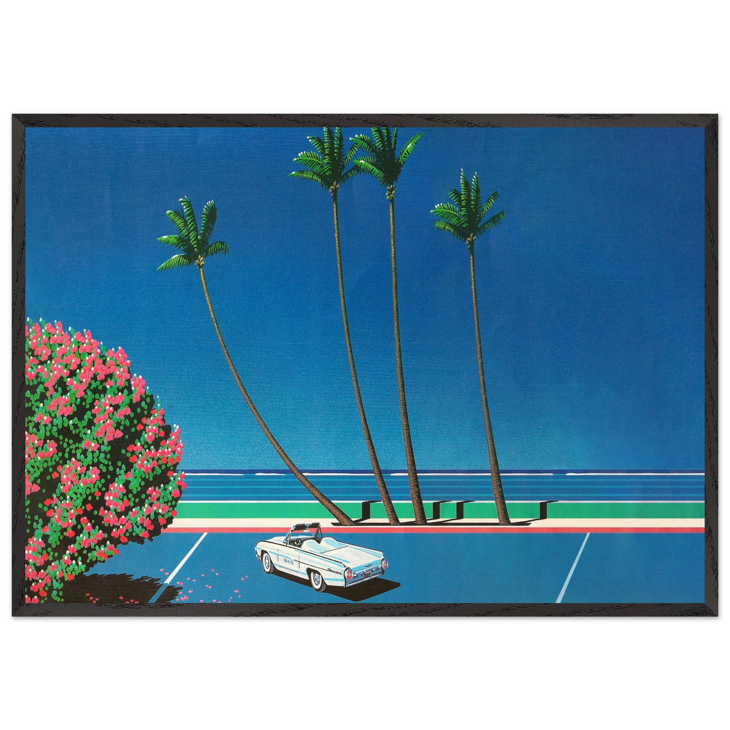 Chillside - Hiroshi Nagai 70x100 cm / 28x40 inches Framed Art Print – Black Wooden Frame