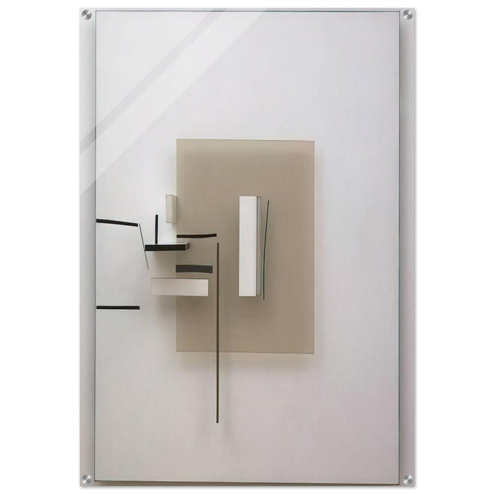 SYNTHETIC CONSTRUCTION WHITE AND BLACK 1966 - Victor Pasmore Acrylic Print - 70x100 cm / 28x40″ inches