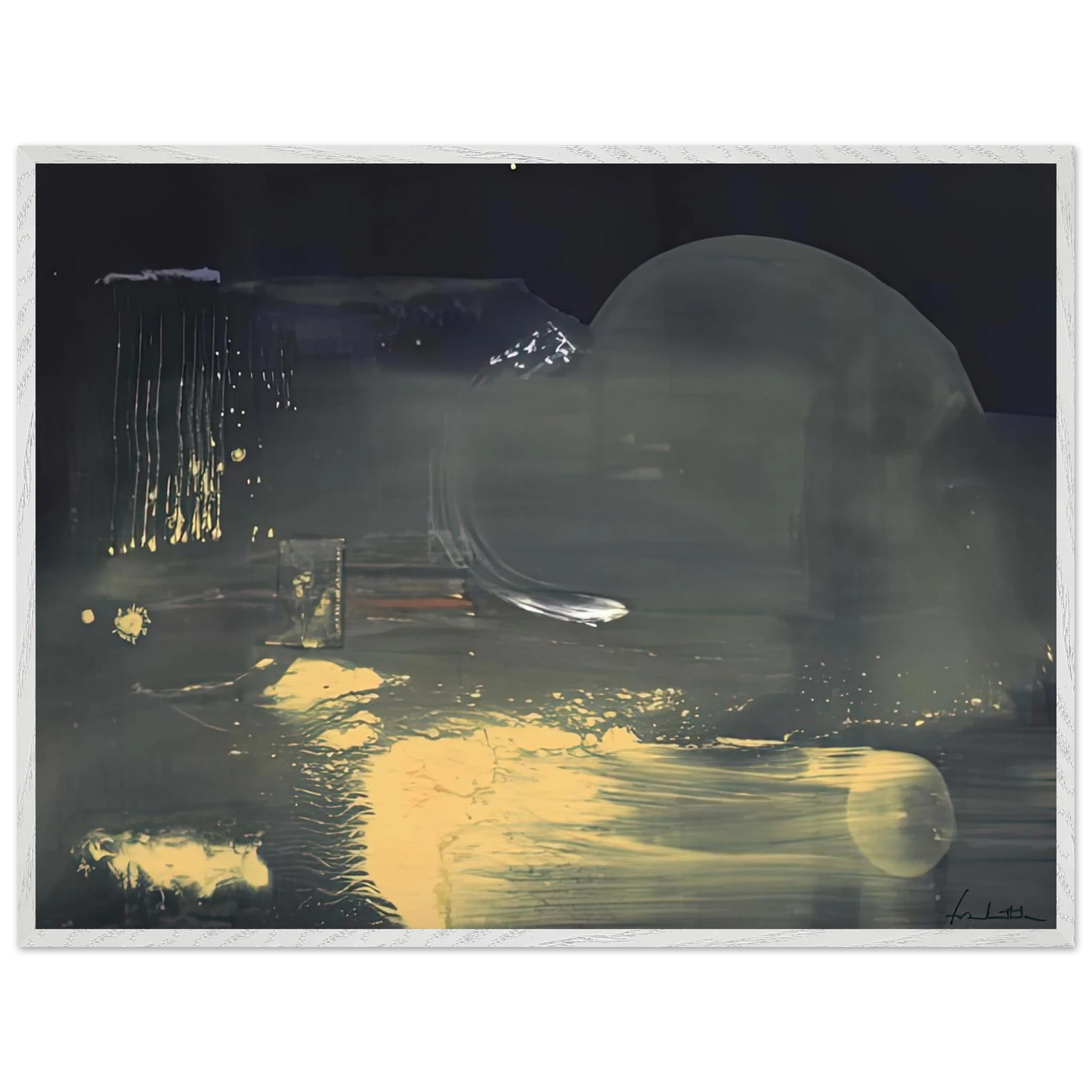 Helen Frankenthaler - Spellbound, 1991- Wall Art - 60x80 cm / 24x32 inches - Premium Wooden Framed Poster With Fine Art Paper - White frame