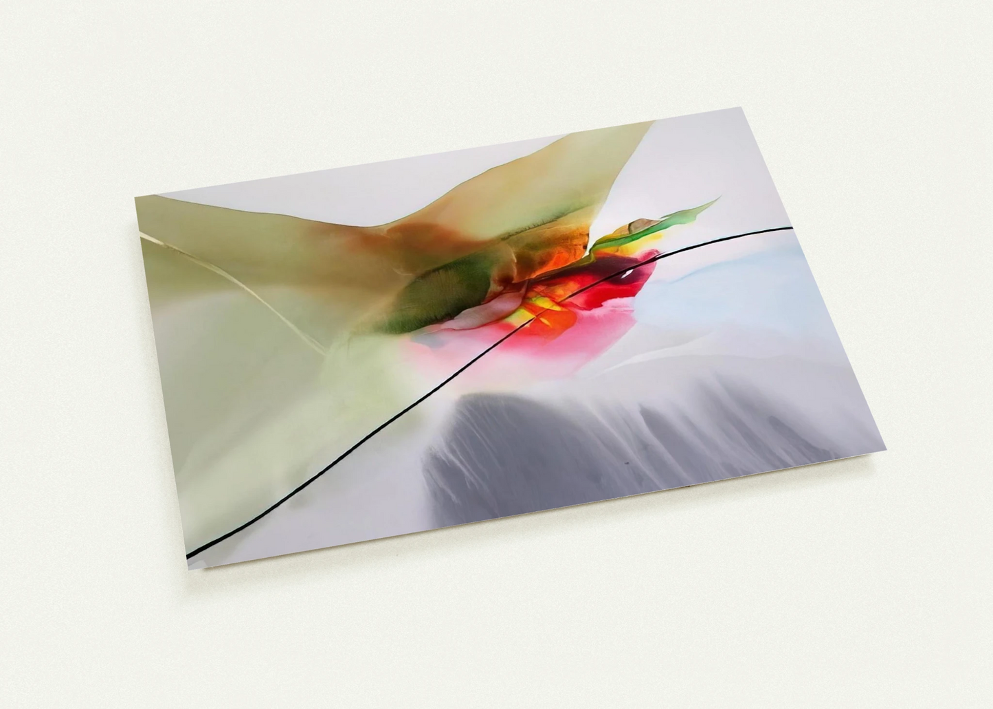 Phenomena Sung Mantle - 1969 By Paul Jenkins Pack of 10 Post Cards | Paul Jenkins Post Cards | A6 (10.5 x 14.8 cm) - 4.1 x 5.8 inches