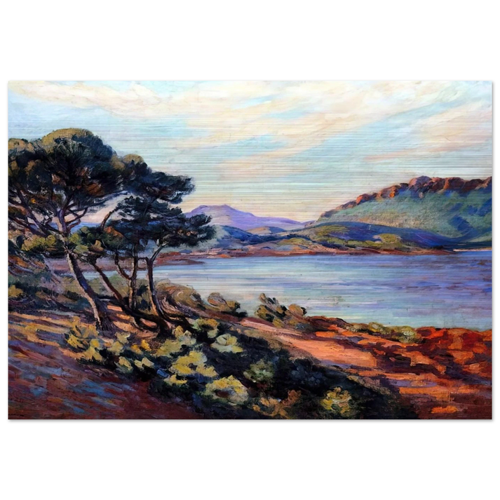 Agay Bay - 1910 - Armand Guillaumin Brushed Aluminum Print - 70x100 cm / 28x40 inches | Armand Guillaumin Aluminum Print | Armand Guillaumin Prints