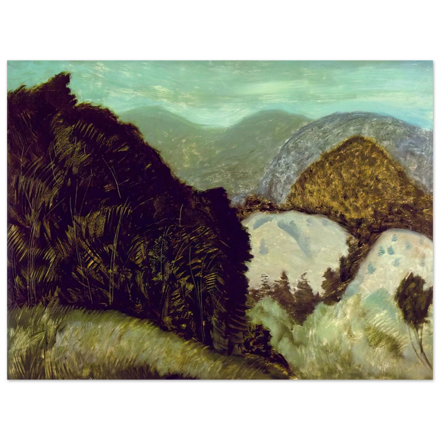 Milton Avery - Vermont Hills - 1936 Fine Art Poster - Default Title
