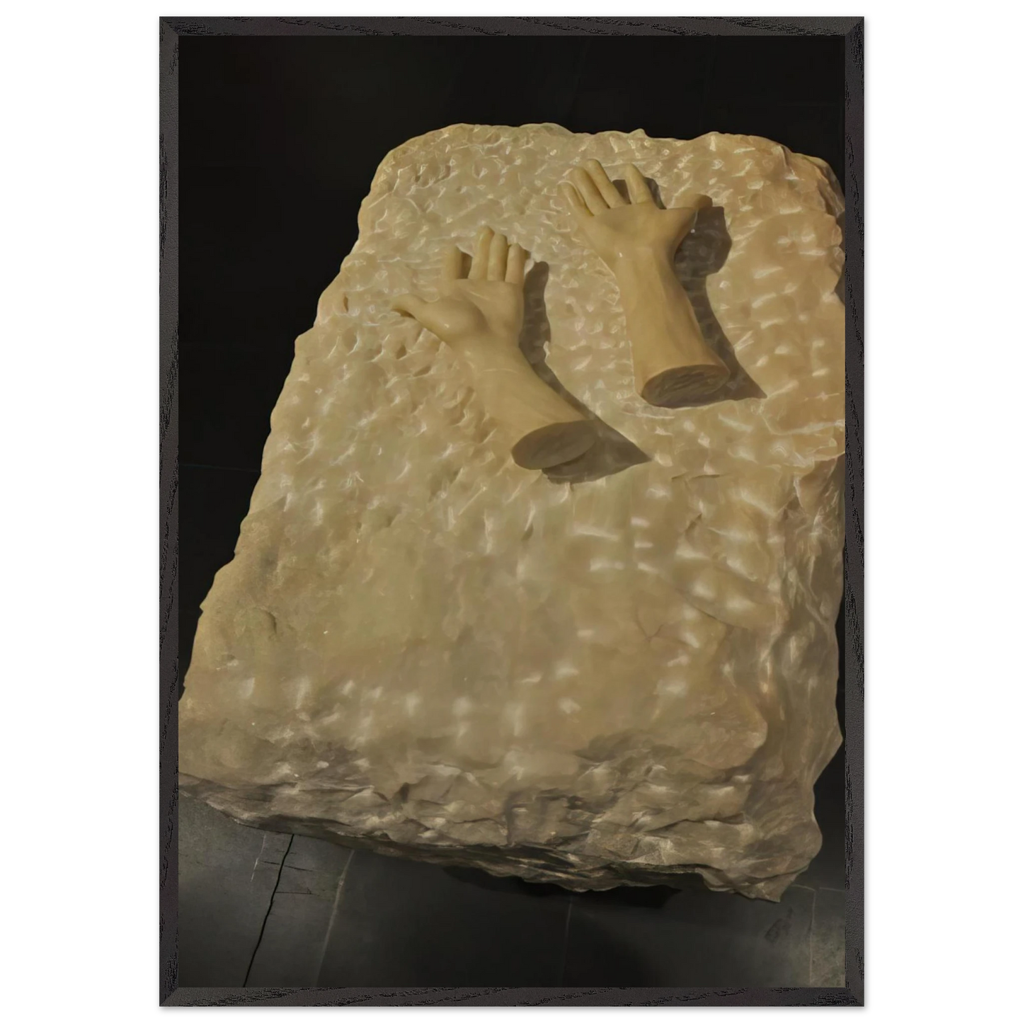 DISEMBODIED HANDS 1990 - Louise Bourgeois 70x100 cm / 28x40 inches Framed Art Print – Black Wooden Frame