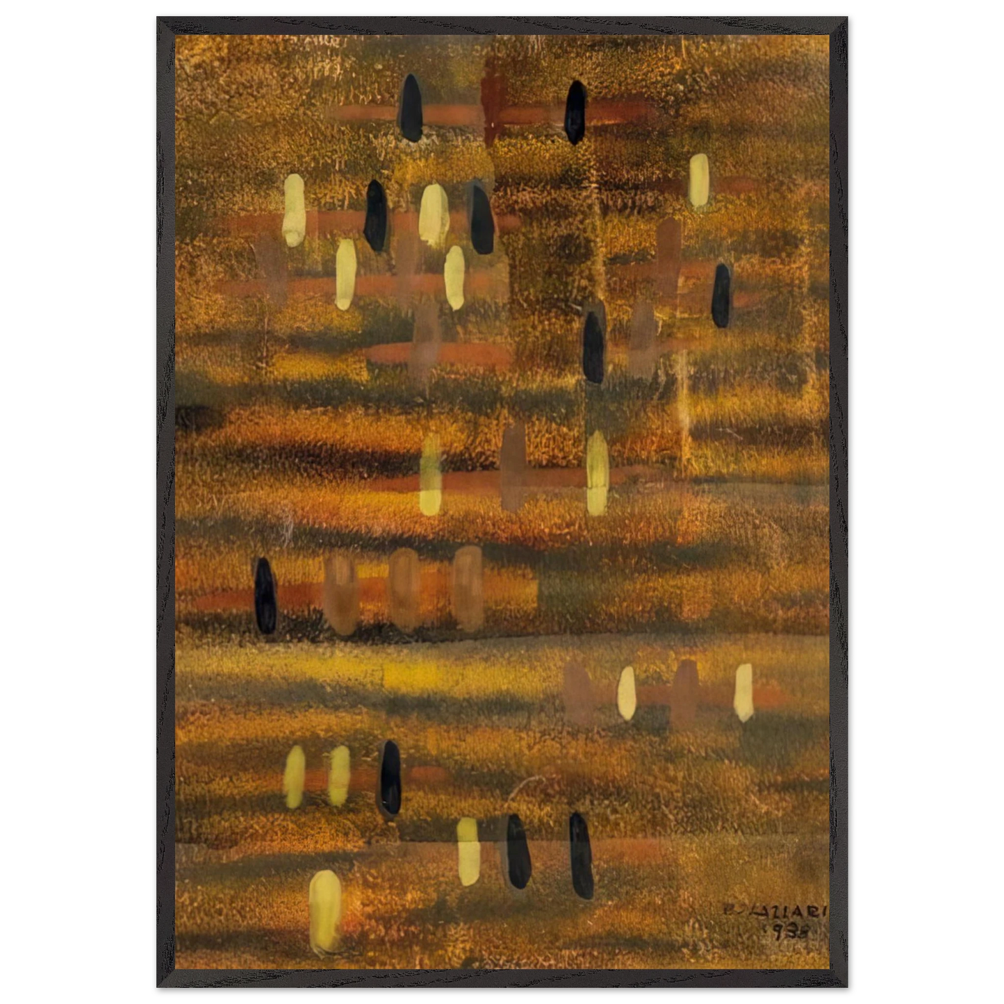 Untitled - 1938 - Bice Lazzari Framed Art Print – Black Wooden Frame - Default Title - -Framed Art Print