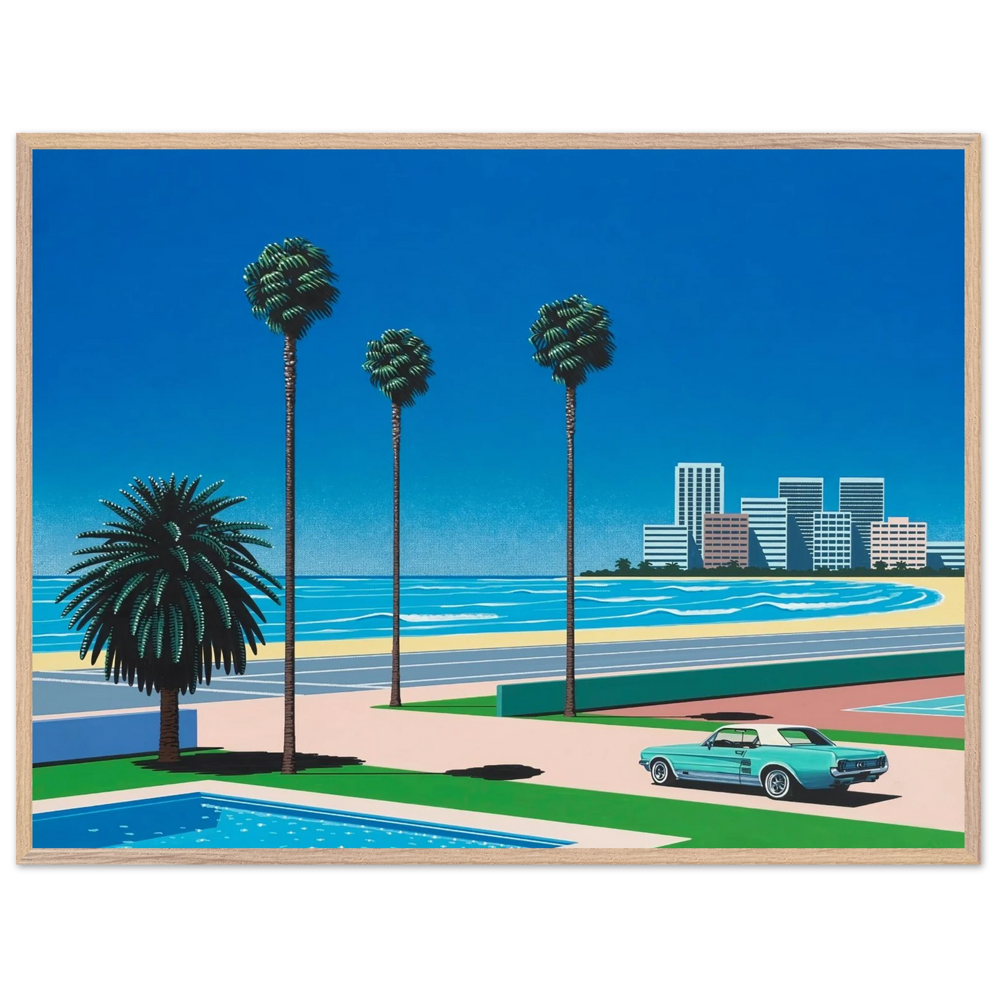 Hiroshi Nagai - Sunshine Reggae Wall Art - 30x40 cm / 12x16 inches - Fine Art Poster - -