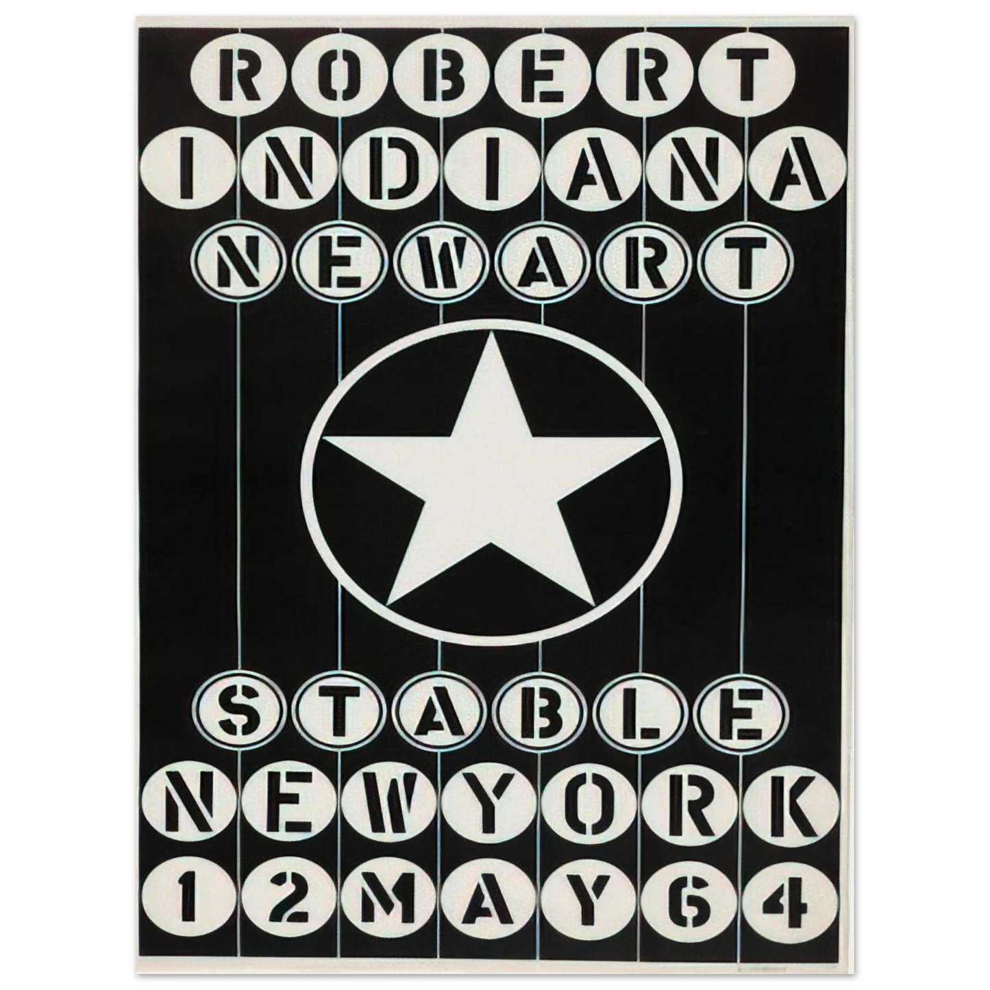 Robert Indiana - Robert Indiana, New Art, Stable New York Fine Art Poster - Default Title