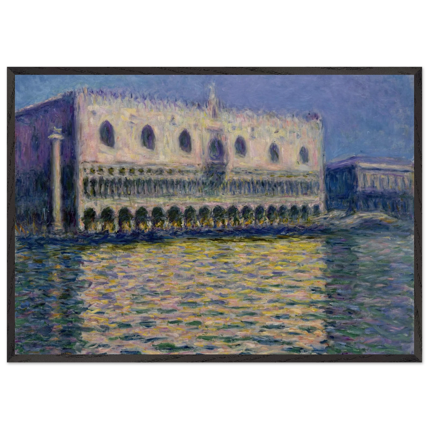 The Palazzo Ducale - claude monet Framed Art Print – Black Wooden Frame - Default Title - -Framed Art Print