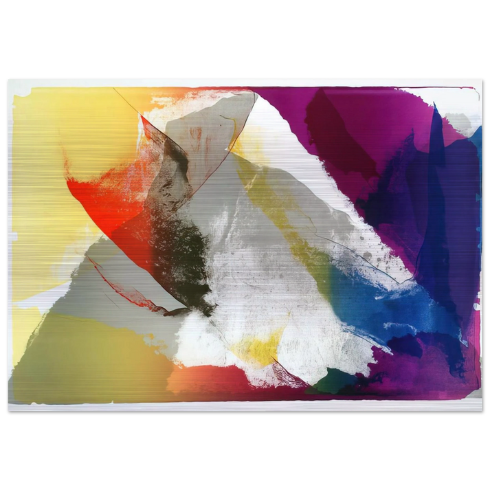 Abstract Composition - Paul Jenkins Brushed Aluminum Print - 70x100 cm / 28x40 inches | Paul Jenkins Aluminum Print | Paul Jenkins Prints