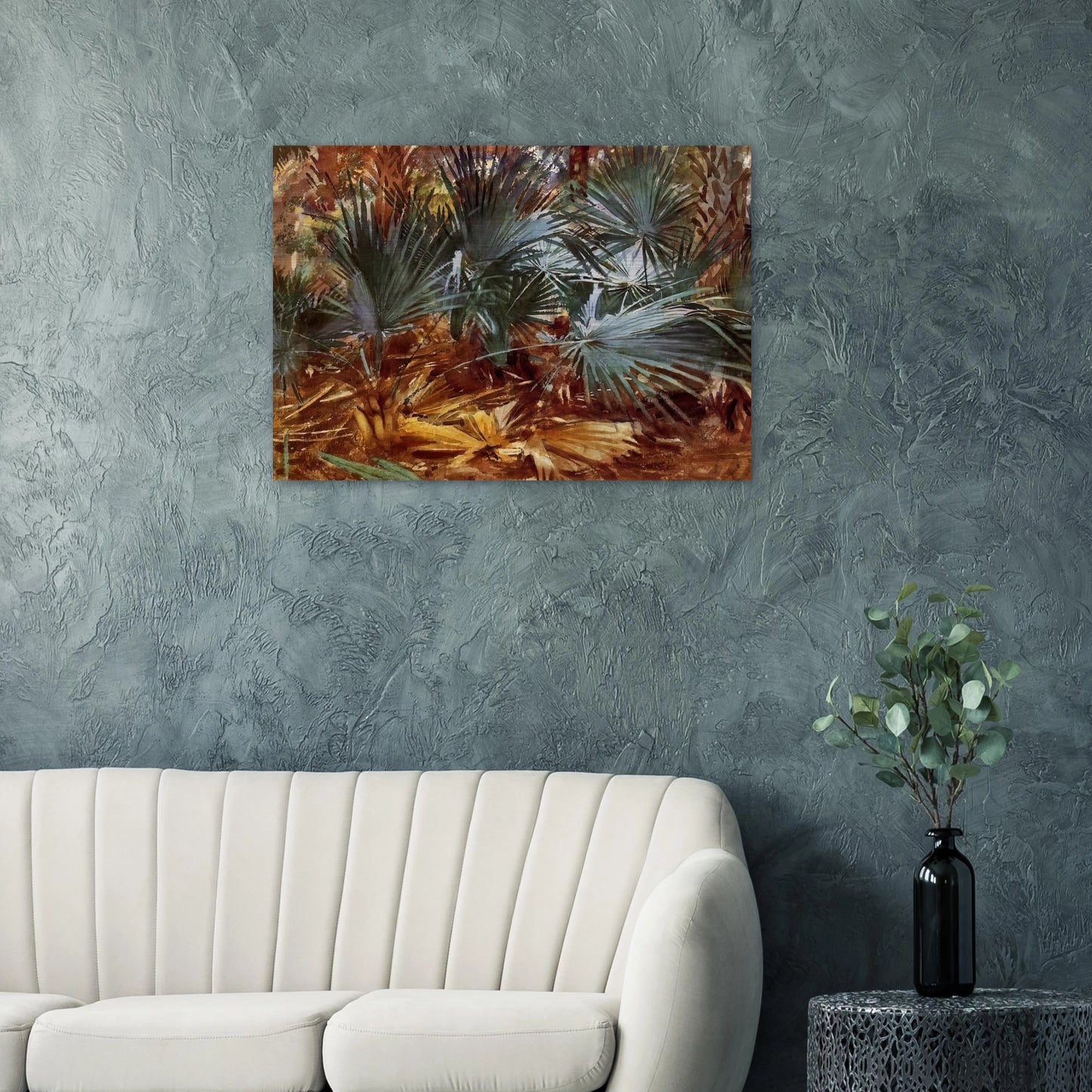 Palmettos - John Singer Sargent Brushed Aluminum Print - 70x100 cm / 28x40 inches | John Singer Sargent Aluminum Print | John Singer Sargent Prints