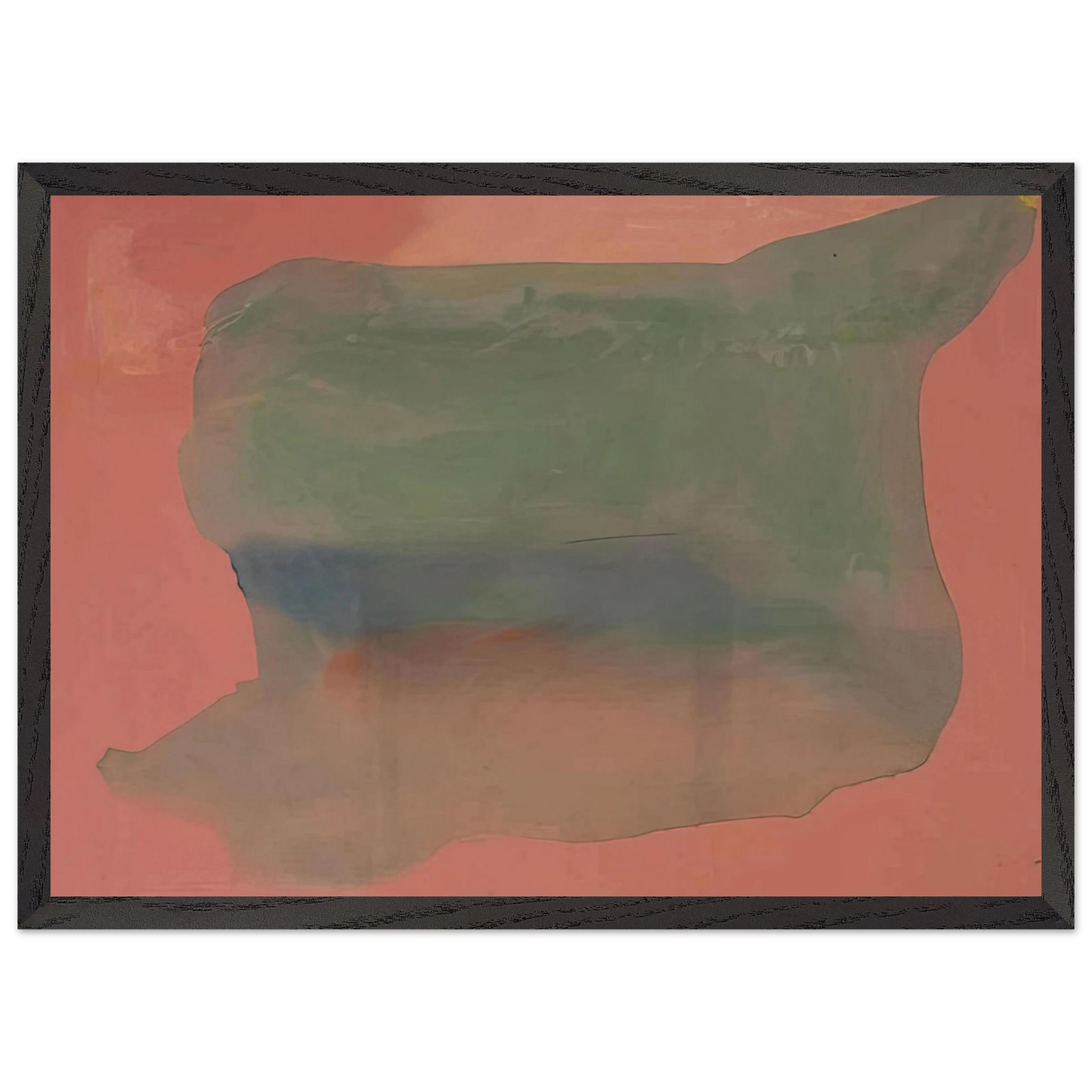 Helen Frankenthaler - Yearning - 1973 Wall art - 50x70 cm / 20x28 inches - Premium Wooden Framed Poster With Fine Art Paper - White frame