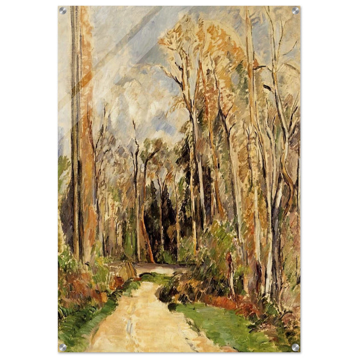 Path at the Entrance to the Forest - Paul Cézanne Acrylic Print - 70x100 cm / 28x40″ inches