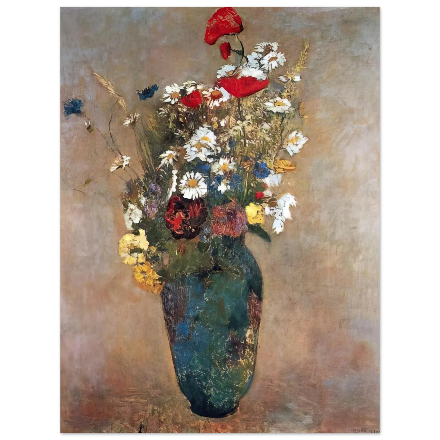Odilon Redon - VASE WITH FLOWERS Fine Art Poster - Default Title