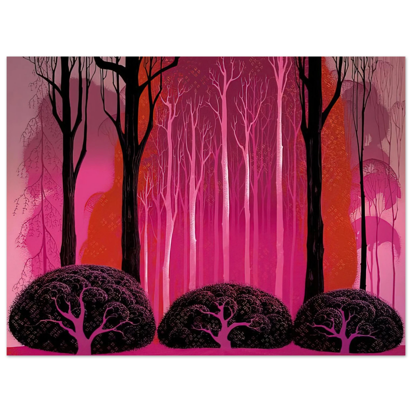 Eyvind Earle - Crimson Glory Fine Art Poster - Default Title