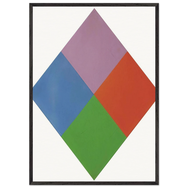 Aus violettem kern - 1967 - Max Bill 70x100 cm / 28x40 inches Framed Art Print – Black Wooden Frame