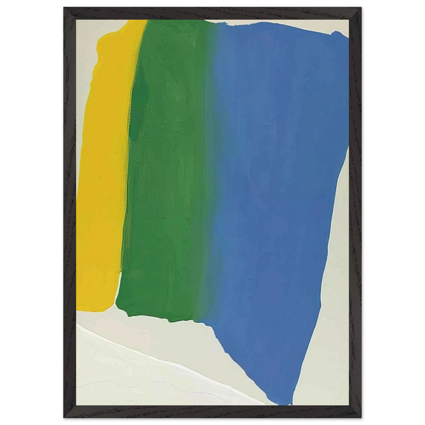 Helen Frankenthaler - Summer Insignia - 1969 Wall art - 30x40 cm / 12x16 inches - Premium Wooden Framed Poster With Fine Art Paper - Wood frame