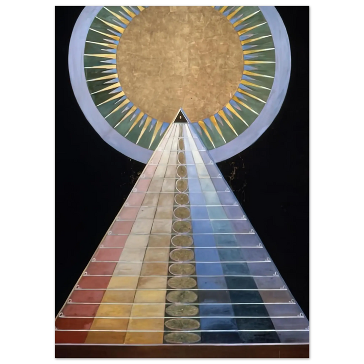 Hilma af Klint - ALTAR PAINTING 1915 Wall art - A3 (29.7 x 42 cm) - Premium Wooden Framed Poster With Fine Art Paper - Wood frame