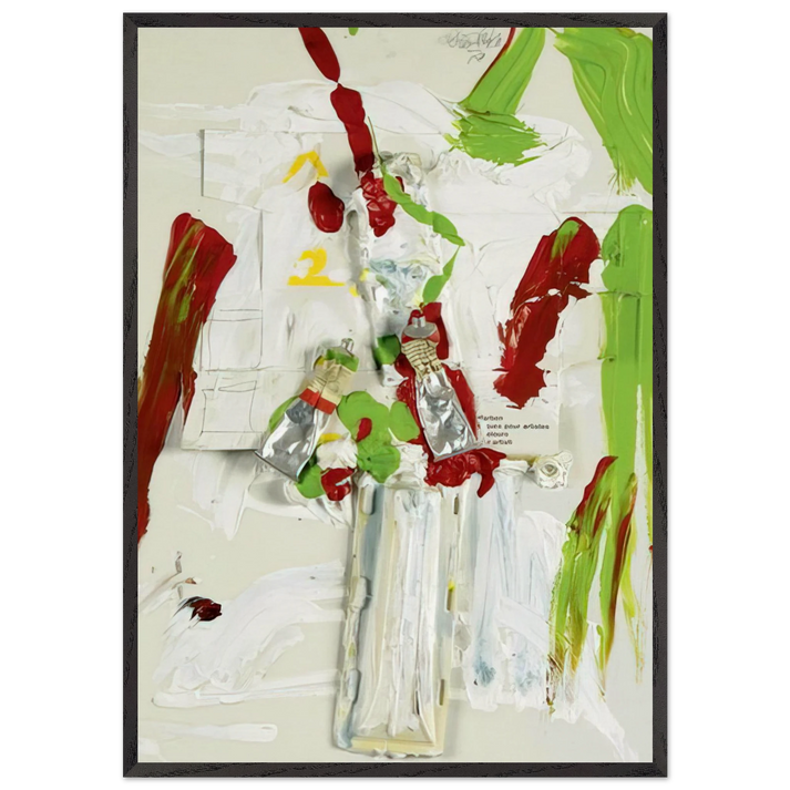 Untitled - 1978 N3 - Dieter Roth 70x100 cm / 28x40 inches Framed Art Print – Black Wooden Frame