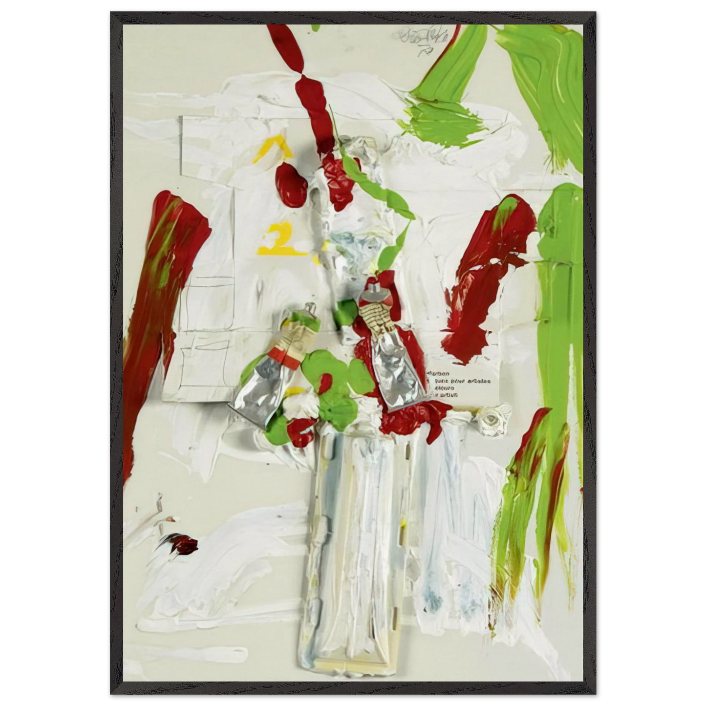 Untitled - 1978 N3 - Dieter Roth Framed Art Print – Black Wooden Frame - Default Title - -Framed Art Print