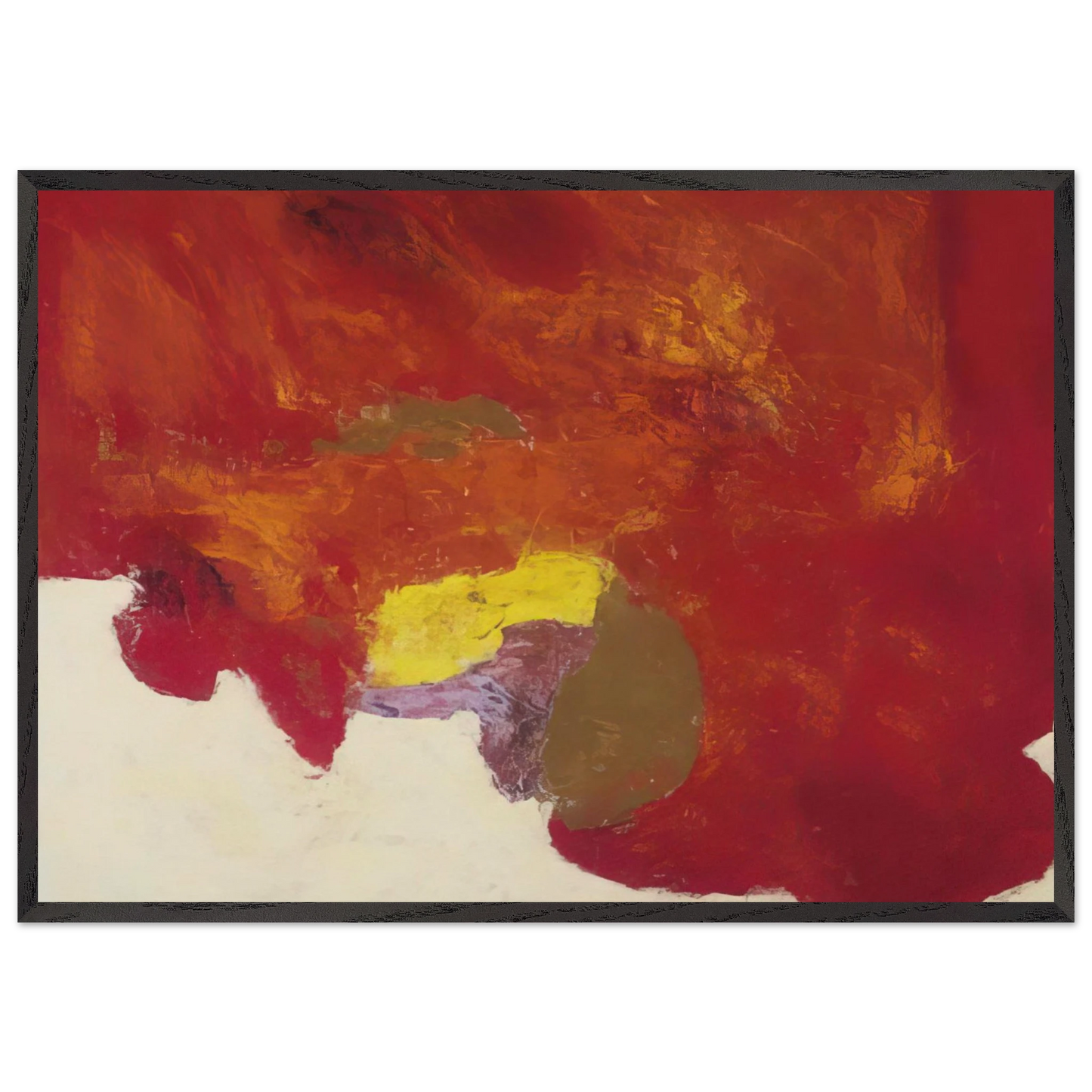 Byzantium III - 1958 - Theodoros Stamos 70x100 cm / 28x40 inches Framed Art Print – Black Wooden Frame