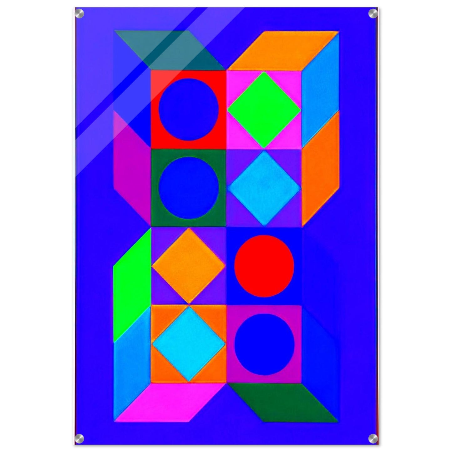 Sonora Do - 1973 - Victor Vasarely Acrylic Print - 70x100 cm / 28x40″ inches | Victor Vasarely Wall Art | Victor Vasarely Prints
