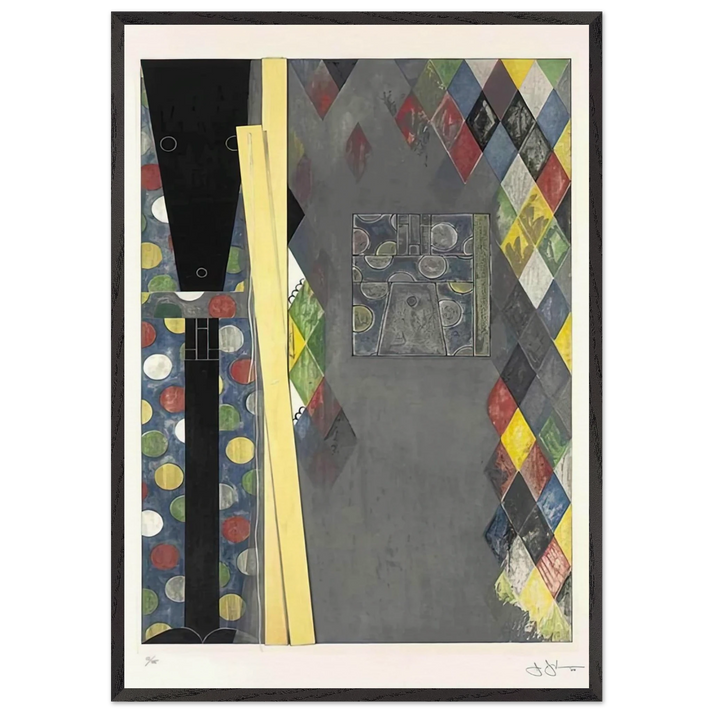 BUSHBABY 2004 - Jasper Johns 70x100 cm / 28x40 inches Framed Art Print – Black Wooden Frame