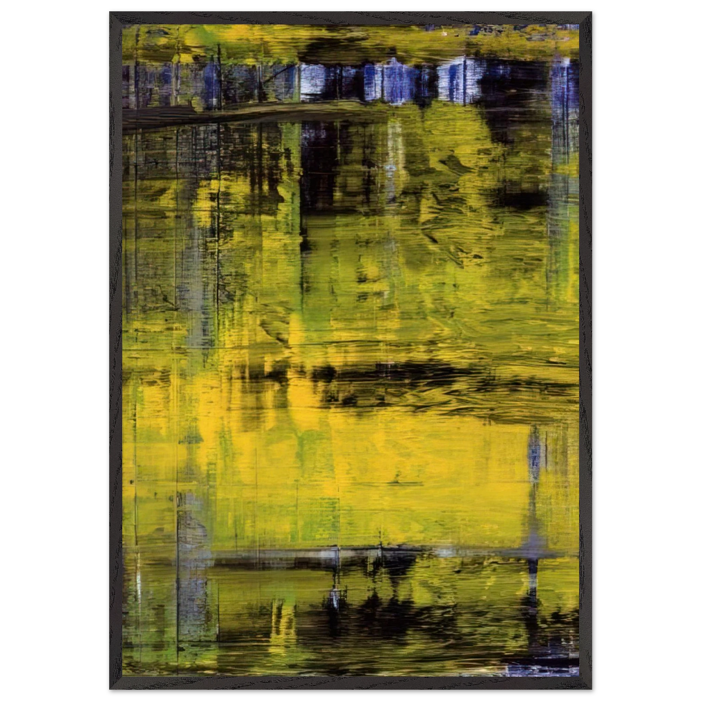 ABSTRAKTES BILD ABSTRACT PICTURE 1994 - Gerhard Richter Framed Art Print – Black Wooden Frame - Default Title - -Framed Art Print