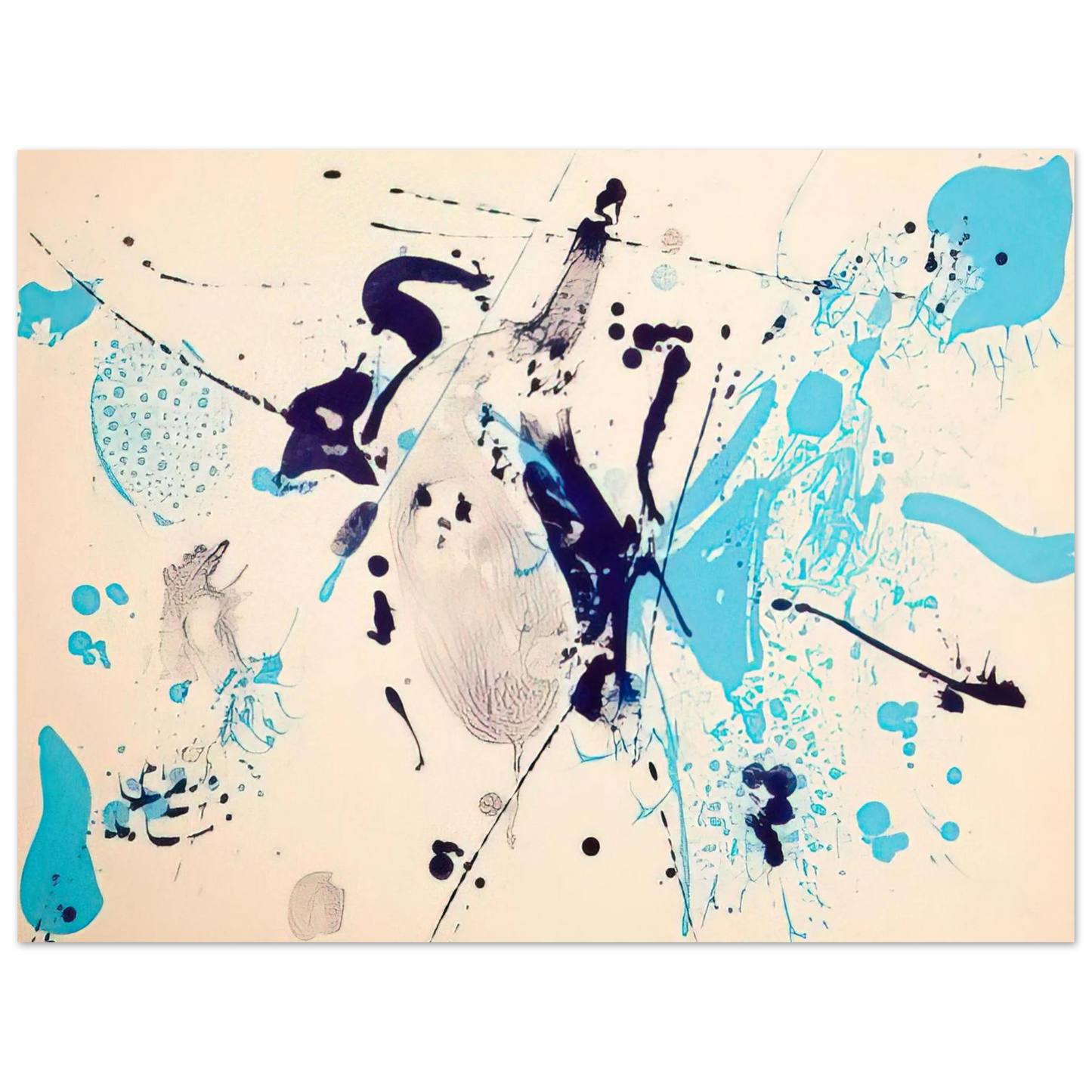 Sam Francis - Blue Violet Fine Art Poster - Default Title