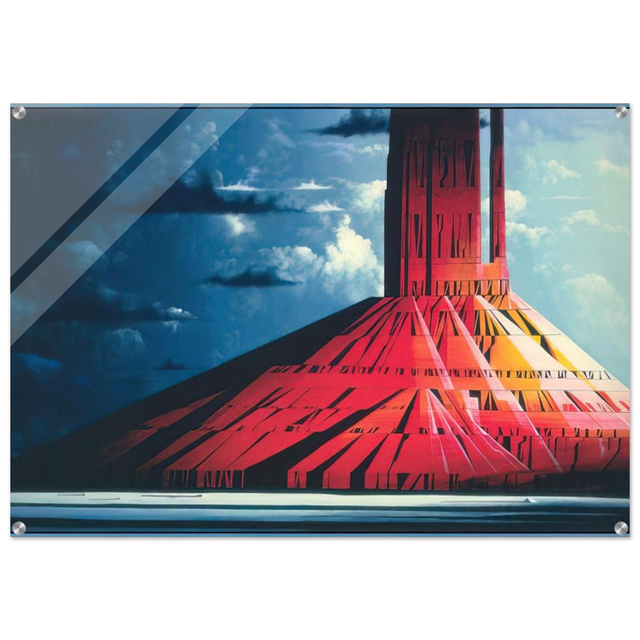 Indian Lands - Eyvind Earle Acrylic Print - 70x100 cm / 28x40″ inches