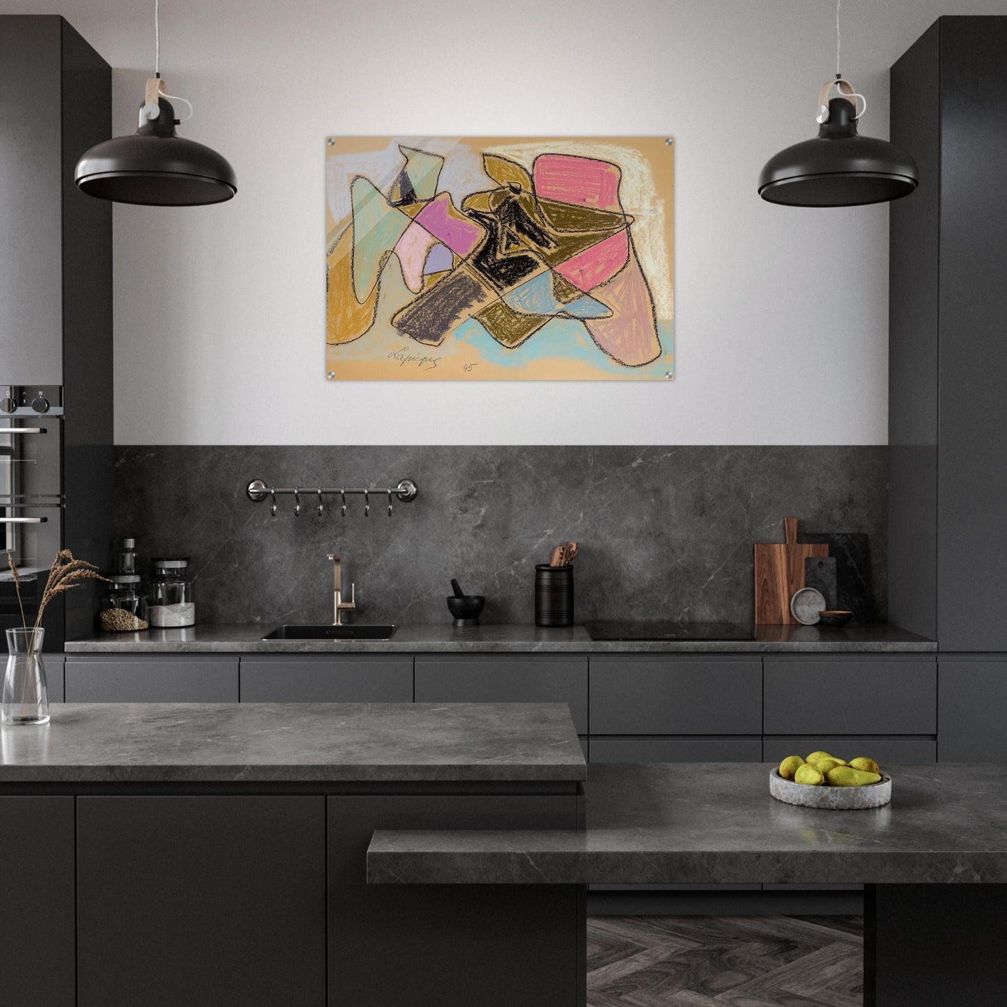 Untitled - 1945 - Charles Lapicque Acrylic Print - 70x100 cm / 28x40″ inches