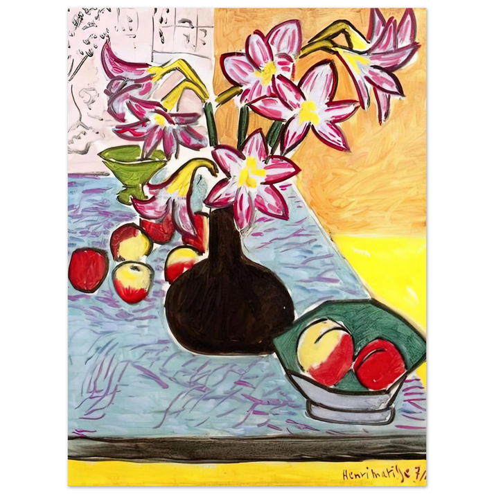 Henri Matisse - VASE OF AMARYLLIS 1941 75x100 cm / 30x40inches Fine Art Poster