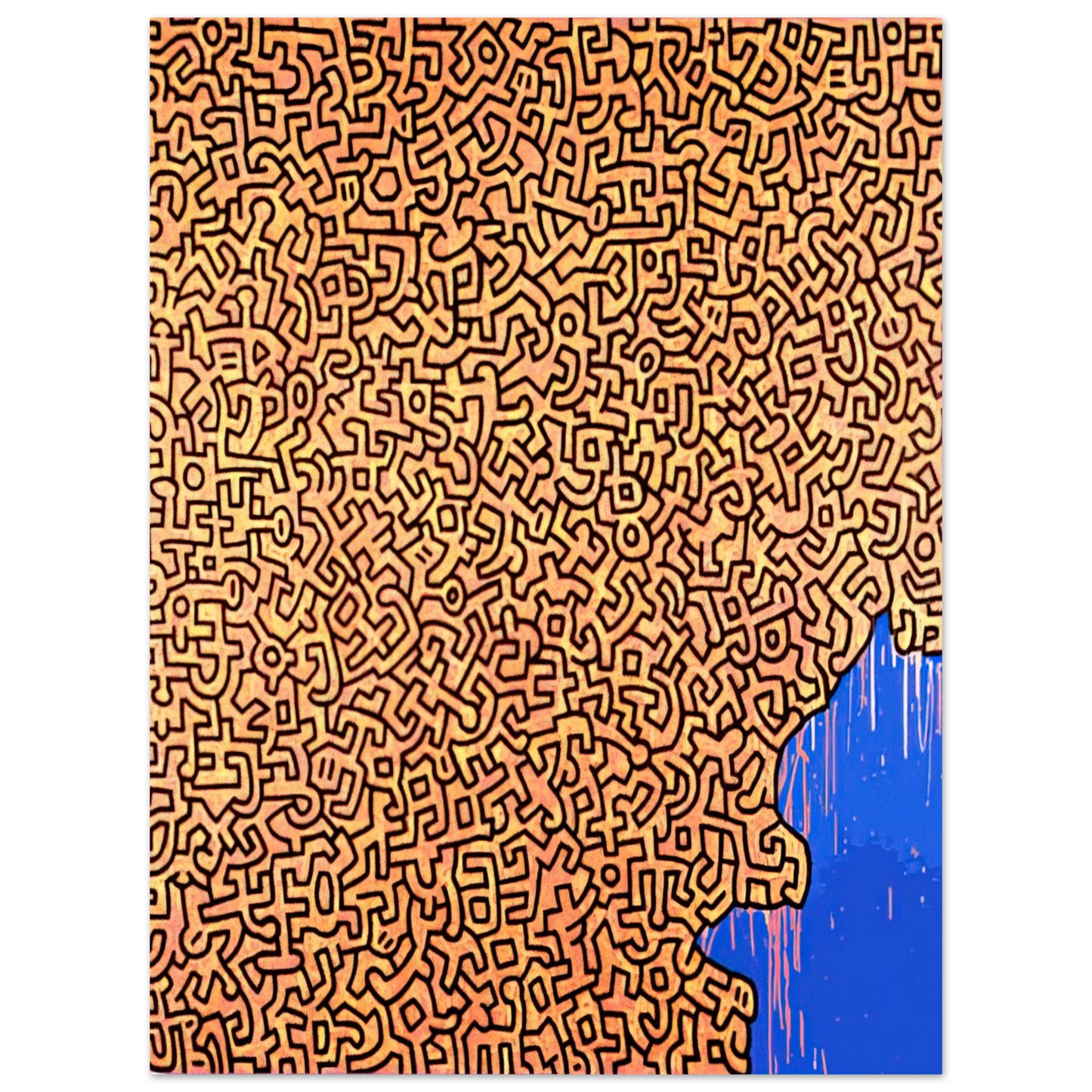 Keith Haring - BRAZIL 1989 Fine Art Poster - Default Title