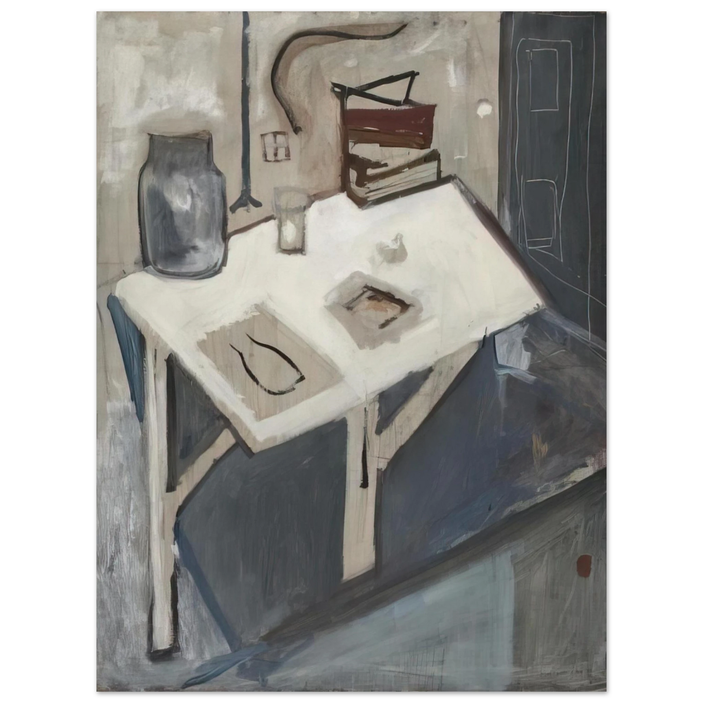 Maria Helena Vieira da Silva - Still Life Blue - 1932 Fine Art Poster - Default Title