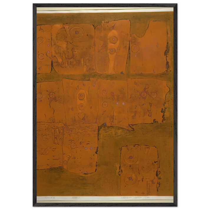 Tsunagagia - 1962 - Hiroyuki Tajima 70x100 cm / 28x40 inches Framed Art Print – Black Wooden Frame