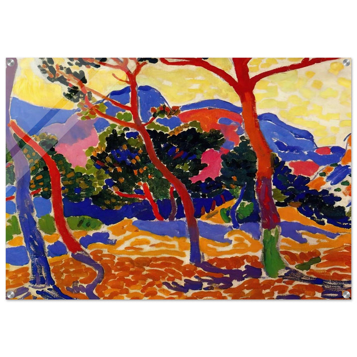 THE TREES - Andre Derain Acrylic Print - 70x100 cm / 28x40″ inches | Andre Derain Wall Art | Andre Derain Prints