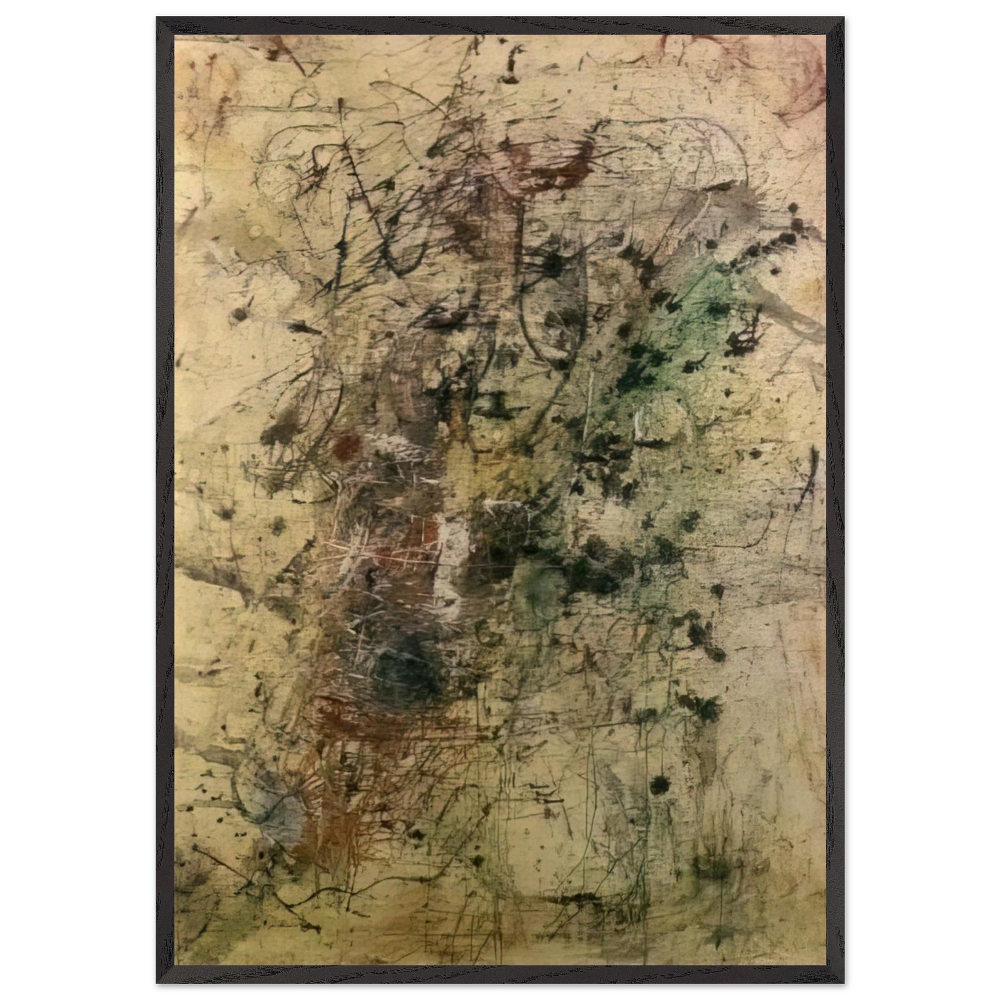 Le Grand Orgasme - 1947 - Wols 70x100 cm / 28x40 inches Framed Art Print – Black Wooden Frame