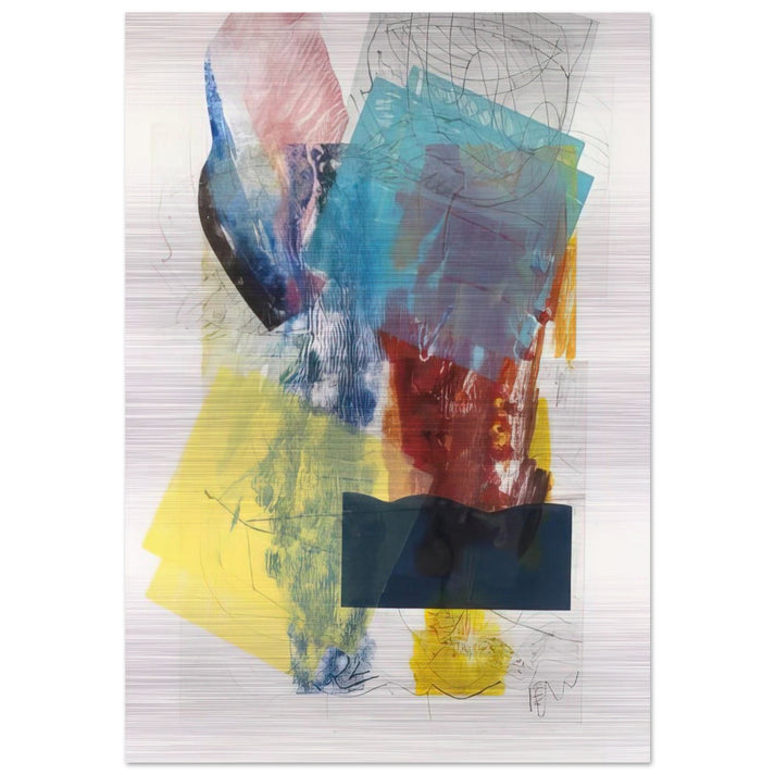 Aviation 3 - Sam Gilliam Brushed Aluminum Print - 70x100 cm / 28x40 inches | Sam Gilliam Aluminum Print | Sam Gilliam Prints