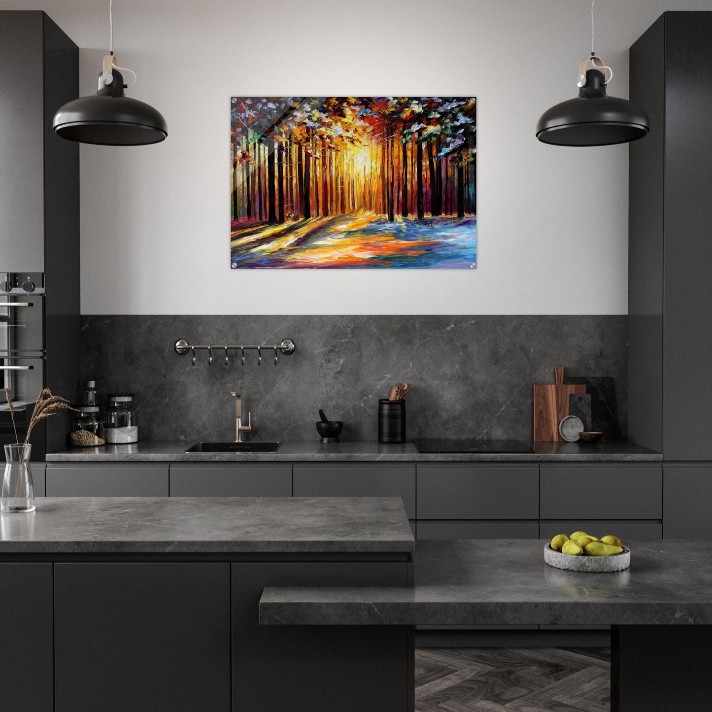 Leonid Afremov - Leonid Afremov Acrylic Print - 70x100 cm / 28x40″ inches