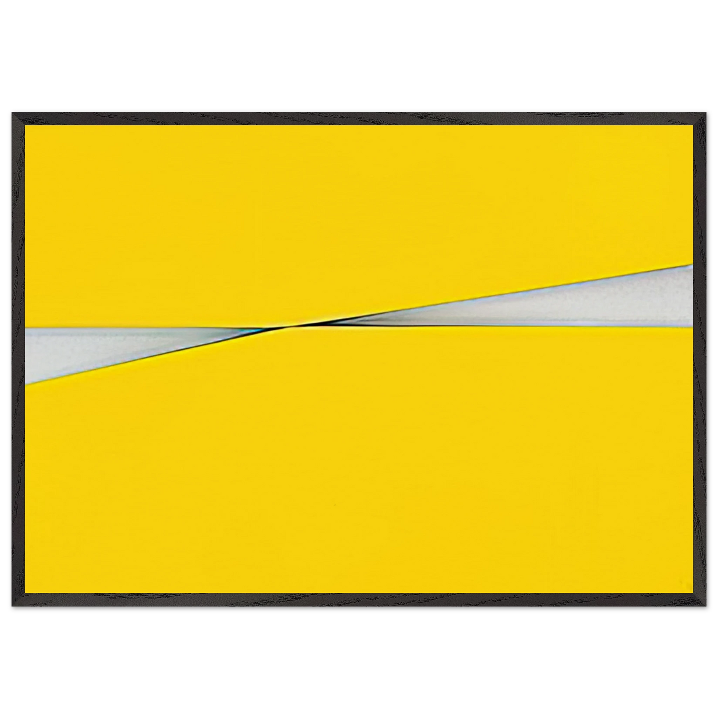 Amarillo - 1971 - Carmen Herrera Framed Art Print – Black Wooden Frame - Default Title - -Framed Art Print