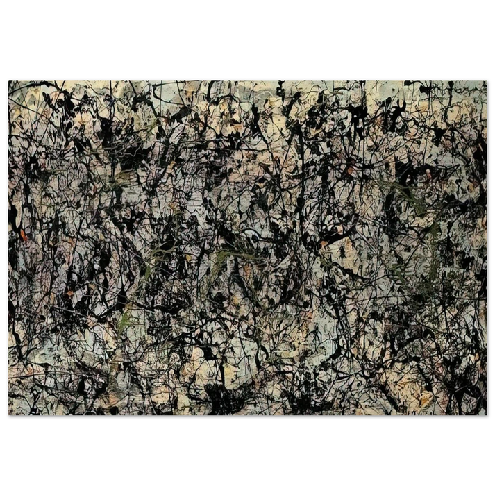 LUCIFER 1947 - Jackson Pollock Brushed Aluminum Print - 70x100 cm / 28x40 inches | Jackson Pollock Aluminum Print | Jackson Pollock Prints