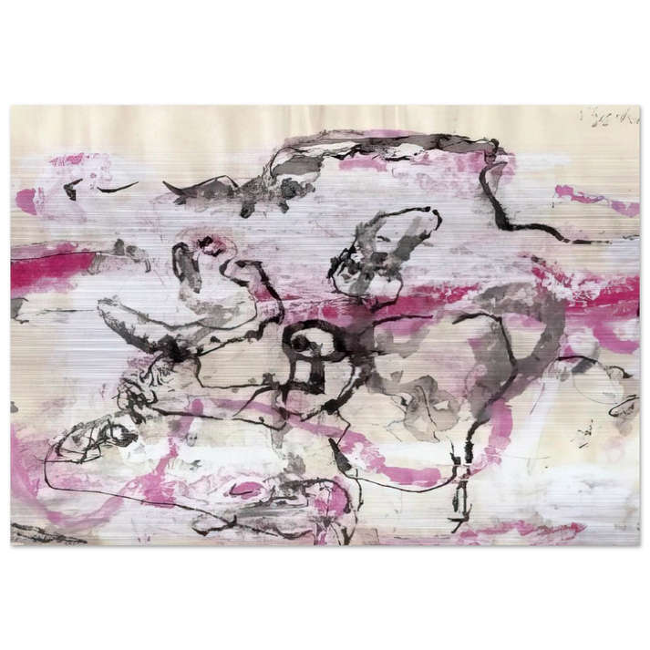 EL-IX - 1966 - Emil Schumacher Brushed Aluminum Print - 70x100 cm / 28x40 inches | Emil Schumacher Aluminum Print | Emil Schumacher Prints