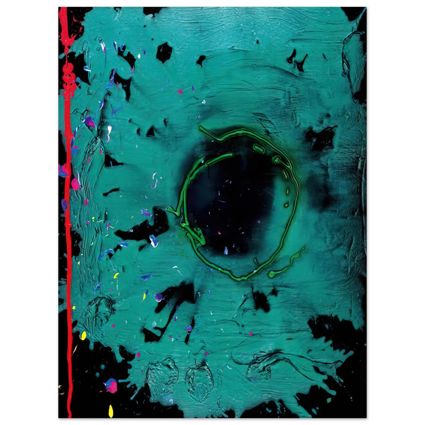 John Hoyland - Eyes That Dream - 20.3.08 Clifford Dies - 2008 Fine Art Poster - Default Title